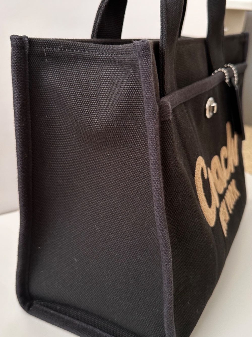 Coach Cargo Tote Bag New York Embroidered Logo - Picture 3 of 13